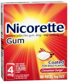 Glaxo Consumer Products - Nicorette - 00135046702 - Stop Smoking Aid Nicorette 4 mg Strength Gum