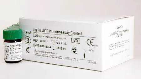Cliniqa - CLINIQA Liquid QC - 94101 - Immunoassay Control CLINIQA Liquid QC Level 1 5 mL