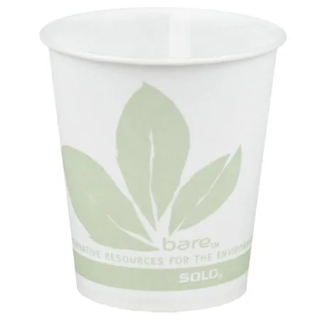 RJ Schinner - Bare Eco-Forward - From: R53-J8000 To: R53BB-JD110 - Co Bare Eco Forward Drinking Cup Bare Eco Forward 5 oz. Leaf Print Wax Coated Paper Disposable