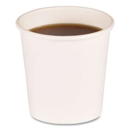 Boardwalk - BWK-WHT4HCUP - Paper Hot Cups, 4 Oz, White, 50 Cups/sleeve, 20 Sleeves/carton