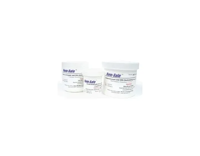 Kem Medical Products - Kem-Safe - 9075-G8X - Opa / Glutaraldehyde Neutralizer Kem-safe Rtu Powder 16 Oz. Container Single Use