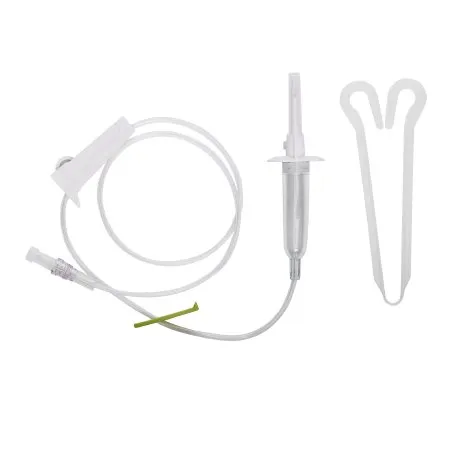 Icu Medical - ICU - 1423028 -  Secondary IV Administration Set  Gravity Without Ports 15 Drops / mL Drip Rate Without Filter 34 Inch Tubing Solution