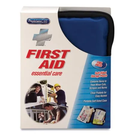 PhysiciansCare by First Aid Only - FAO-90167 - Soft-sided First Aid Kit For Up To 25 People, 195 Pieces, Soft Fabric Case
