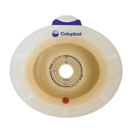 Coloplast - SenSura Flex Xpro - 11025 - Ostomy Barrier SenSura Flex Xpro Trim to Fit  Extended Wear Double Layer Adhesive 50 mm Flange Red Code System 3/8 to 1-3/4 Inch Opening