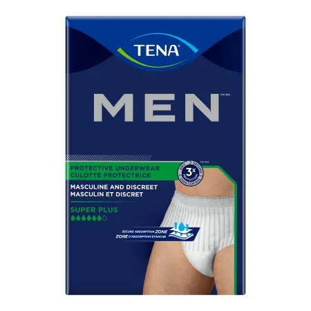 Essity - From: 81780 To: 81920 - TENA MEN Super Plus Male Adult Absorbent Underwear TENA MEN Super Plus Pull On with Tear Away Seams Small / Medium Disposable Heavy Absorbency