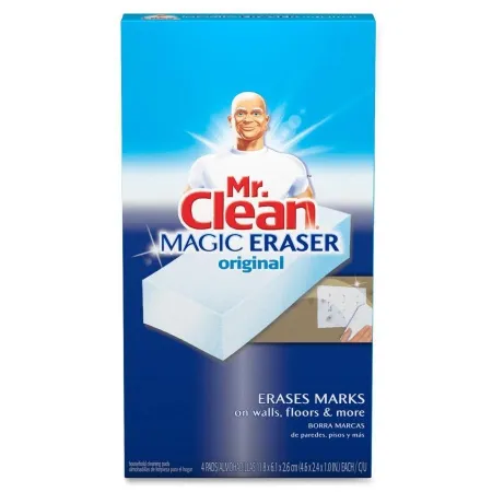 Saalfeld Redistribution - Mr. Clean Magic Eraser Original - 82027 - Cleaning Pad Mr. Clean Magic Eraser Original Medium Duty White NonSterile Melamine Foam 2-1/2 X 4-9/10 X 6 Inch Reusable