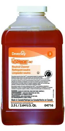 Lagasse - Diversey Stride - DVS904716 - Floor Cleaner Diversey Stride Liquid 2.5 Liter Bottle Citrus Scent Manual Pour