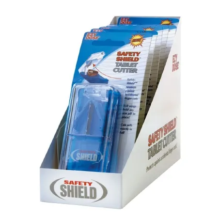 Apothecary - Safety-Shield - 67572 - Pill Cutter Safety-Shield Hand Operated Blue / White