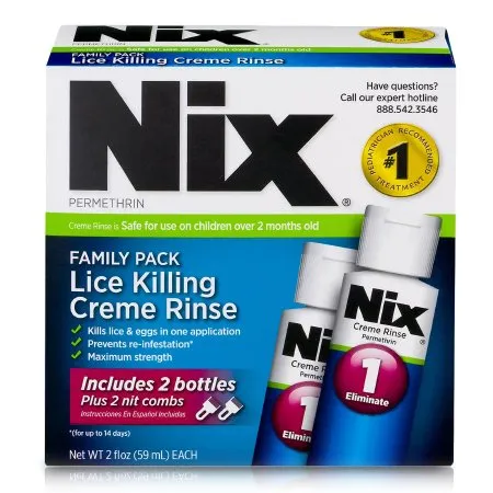 Prestige Medical - Nix - 63736012003 - Lice Treatment Kit Nix 2 oz. Flip Top Bottle Scented