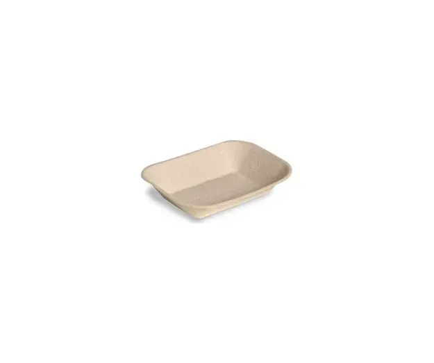Lagasse - Chinet - HUH10405CT - Food Tray Chinet 7 X 9 Inch Beige Molded Fiber