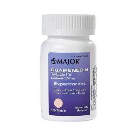 Major Pharmaceuticals - Major - 00904515460 - Cold and Cough Relief Major 200 mg Strength Tablet 100 per Bottle