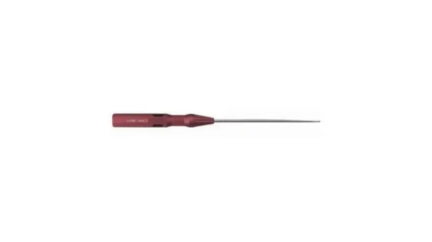 V. Mueller - Chroma-Line - U-2190 - Micro Spinal Curette Chroma-Line 9-1/4 Inch Length Round Handle Size 000000 Tip Angled Oval Cup Tip