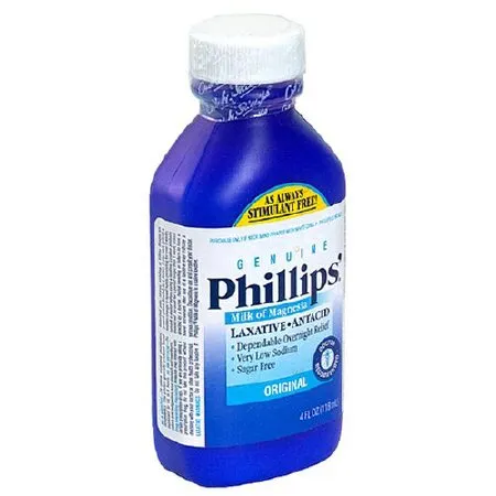 Bayer - Phillips' Milk of Magnesia - 31284355104 - Laxative Phillips' Milk of Magnesia Original Flavor Liquid 4 oz. 400 mg / 5 mL Strength Magnesium Hydroxide