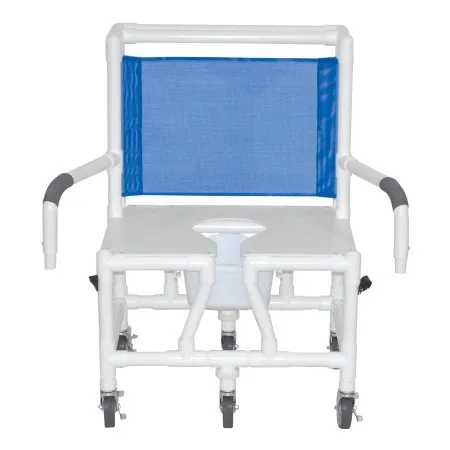 MJM International Corp - S126-5BAR-DDA-SQ-PAIL - Bariatric Shower Chairs