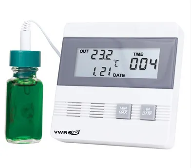 VWR International - VWR Traceable - 89094-786 - Digital Laboratory Thermometer Vwr Traceable Fahrenheit / Celsius -40° To 176°f (-40° To 80°c) Vaccine Bottle Probe Door / Wall Mount Battery Operated