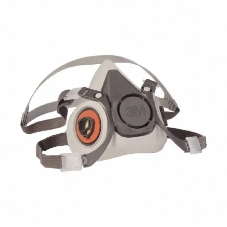 Grainger - 3M 6000 - 5AM53 - 3m 6000 Reusable Respirator Industrial N95 Half Face 4 Point Adjustable Head Strap Small Gray / White