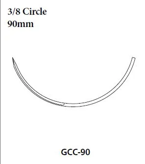 Covidien - Monosof - Cn-793 - Nonabsorbable Suture With Needle Monosof Nylon Gcc-90 3/8 Circle Conventional Cutting Needle Size 1 Monofilament
