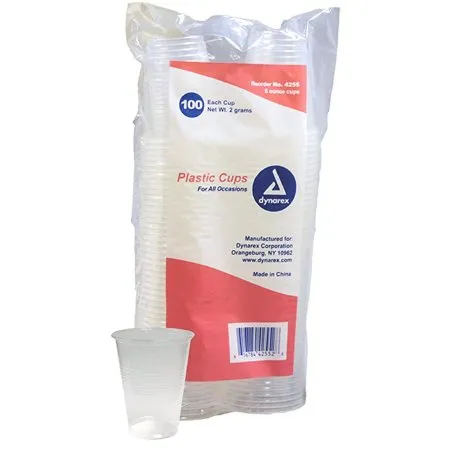 Dynarex - 4255 - Drinking Cup 5 oz. Translucent Plastic Disposable