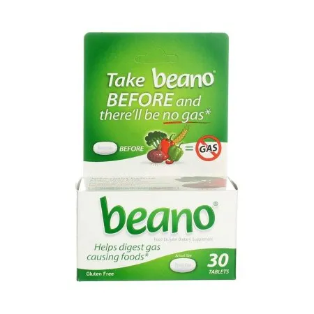 Medtech Laboratories - Beano - From: 04203710300 To: 04203710304 -  Gas Relief  300 GALU Strength Tablet 30 per Bottle