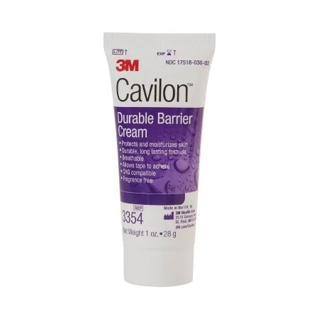 3M - 3M Cavilon - 3354 - Skin Protectant 3M Cavilon 1 oz. Tube Unscented Cream CHG Compatible