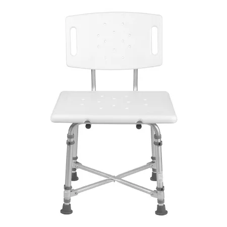 Mabis Healthcare - HealthSmart - 52418161999 - Shower Chair HealthSmart Without Arms Aluminum Frame With Backrest 500 lbs. Weight Capacity