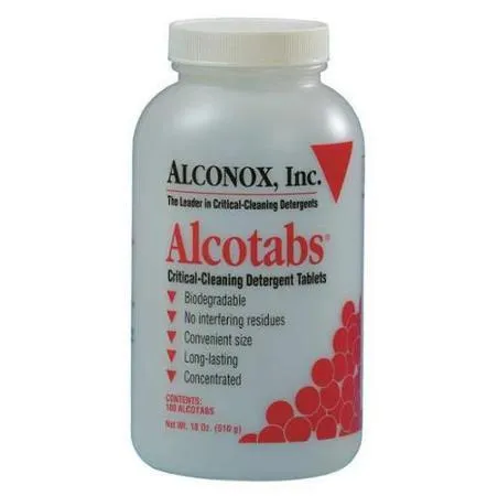 Alconox - Alcotabs - 1500 - Instrument Detergent Alcotabs Tablet Concentrate 100 Count Bottle Unscented