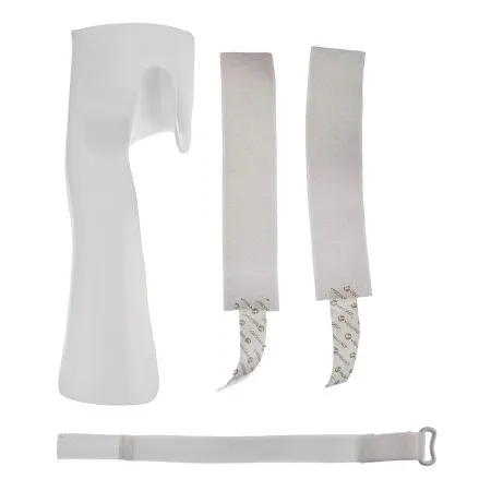 Patterson medical - Rolyan Deluxe - 70831201 - Functional-Position Hand Splint with Strap Kit Rolyan Deluxe Preformed Thermoplastic Right Hand White Small