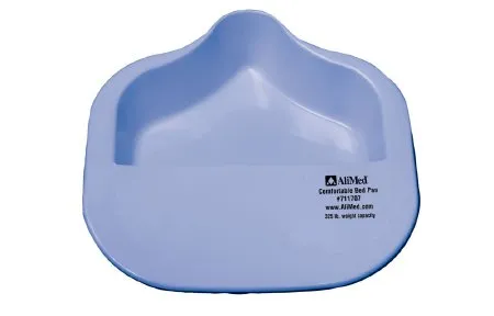 Alimed - 2970008771 - Conventional Bedpan Alimed Lower Profile Blue 2 Quart / 1893 Ml