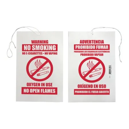 Sunset Healthcare Solutions - Sunset - RES003 -  Healthcare  Door / Wall Sign Caution  Warning No Smoking Oxygen in Use