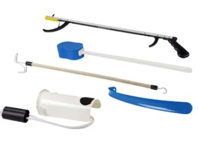 Fabrication Enterprises - FabLife - 86-0074 - ADL Hip / Knee Equipment Kit FabLife Reacher - 26 Inch Length / Shoehorn - 18 Inch Length / Dressing Stick - 24 Inch Length