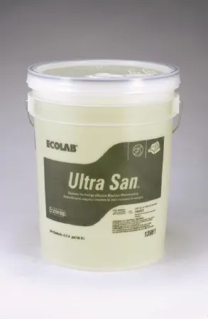 Ecolab - ET Ultra San Sanitizer - 6113961 - Dish Detergent ET Ultra San Sanitizer 5 gal. Pail Liquid Chlorine Scent