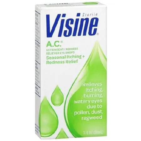J&J - Visine AC - 74300000401 - Irritated Eye Relief Visine AC 0.5 oz. Eye Drops