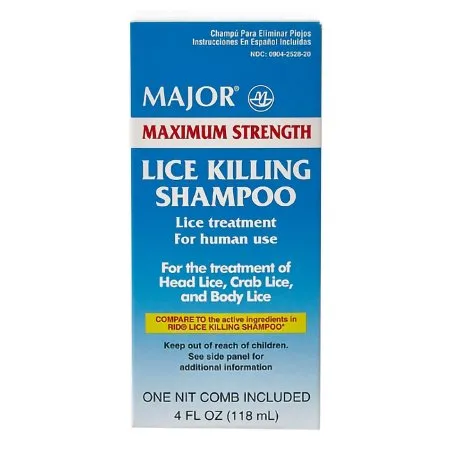Major Pharmaceuticals - 00904252820 - Lice Shampoo Major 4 Oz. Bottle Unscented