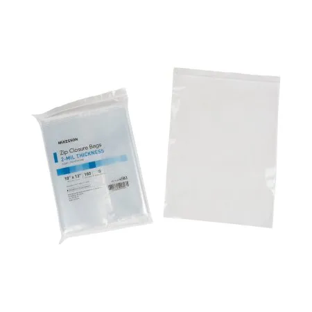 McKesson - 4583 - Reclosable Bag 10 X 13 Inch Polyethylene Clear Zipper Closure
