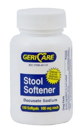 Geri-Care - 57896040110 - Stool Softener Capsule 1 000 per Bottle 100 mg Strength Docusate Sodium