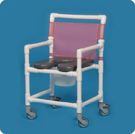 IPU - VLOF9250MS - Shower Chair ipu PVC Frame Mesh Backrest 350 lbs. Weight Capacity