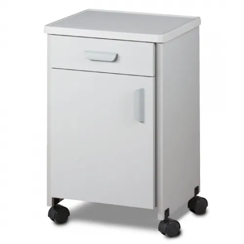 Clinton Industries - From: 8720 To: 8720-A - mobile, molded top bedside cabinet