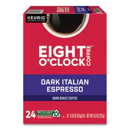 Clock - GMT-6408 - Dark Italian Espresso Coffee K-cups, 24/box