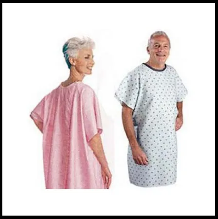 Salk - Snap Wrap - From: 500B To: 500BP -  Patient Exam Gown  One Size Fits Most Blue Reusable