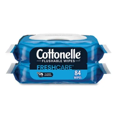 Cottonelle - Kcc-35970 - Fresh Care Flushable Cleansing Cloths, 1-Ply, 3.73 X 5.5, White, 84/Pack