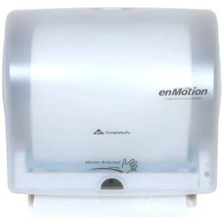 Georgia Pacific - enMotion Impulse 10 - 59447A - Paper Towel Dispenser enMotion Impulse 10 Translucent White Touch Free 1 Roll Wall Mount