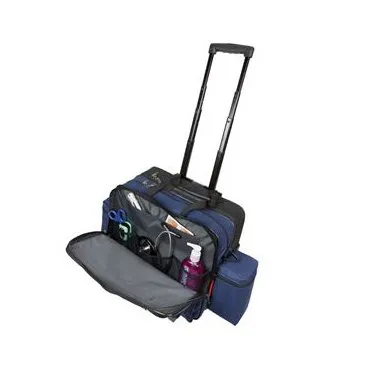 Hopkins Medical Products - 532185 - Rolling Medical Bag Navy Blue 600D Waterproof Polyester 9 X 13 X 16 Inch