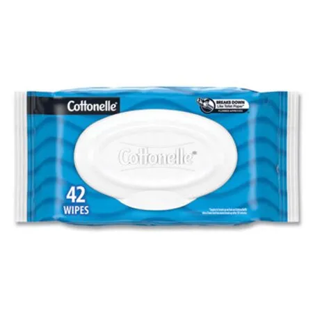 Cottonelle - KCC-44932 - Fresh Care Flushable Cleansing Cloths, 1-ply, 3.75 X 5.5, White, 42/pack