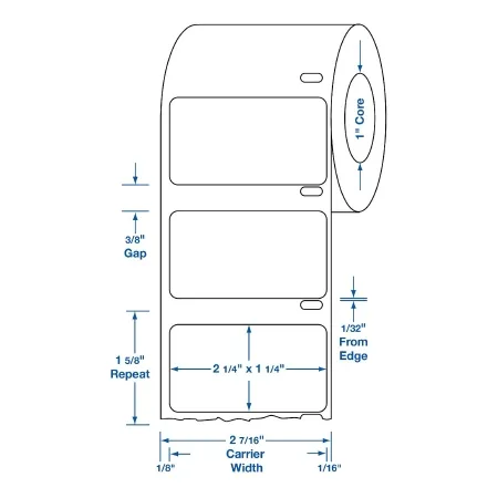 Medline - DTL1511 - Blank Label Tape Printer Label White Paper