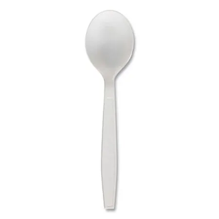 Boardwalk - BWK-SOUPHWPPWH - Heavyweight Polypropylene Cutlery, Soup Spoon, White, 1000/carton