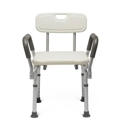 Medline - MDS89745RAH - Bench, Bath, W/Back And Arms,Retail