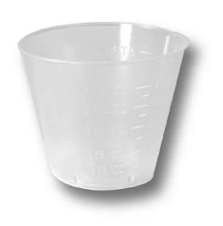 Dynarex - Economy - 4258 -  Graduated Medicine Cup  1 oz. Clear Plastic Disposable