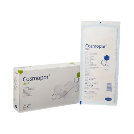 Hartmann-Conco - Cosmopor - From: 900806 To: 900814 - Hartmann  Adhesive Dressing  4 X 10 Inch Nonwoven Rectangle White Sterile