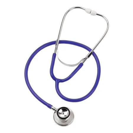 Mabis Healthcare - Mabis - 10-426-010 - Classic Stethoscope Mabis Blue 1-Tube 22 Inch Tube Double-Sided Chestpiece