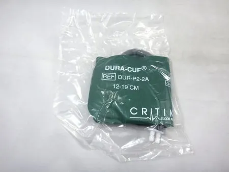 GE Healthcare - Dura-Cuf - DUR-P2-2A - Single Patient Use Blood Pressure Cuff Set Dura-Cuf 12 to 19 cm Arm Nylon Cuff Child Cuff